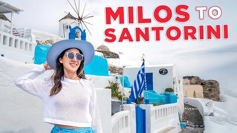 Travelling From Milos To Santorini by Ferry | Greece Travel Vlog