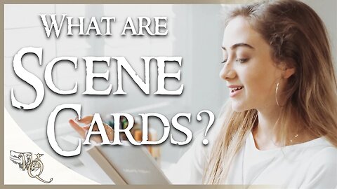 What are Scene cards and how do you use them in your writing?