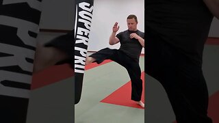 Oblique kick and push kick drill.