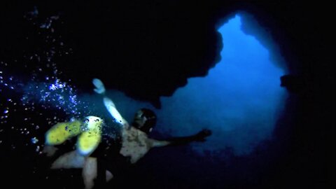 Cueva de la luz op La Palma.