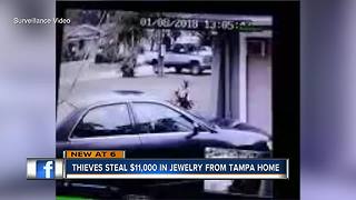 More than $11,000 worth of jewelry stolen from Tampa home, police say