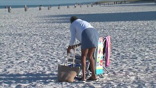 As Spring breakers line Pinellas County beaches they plan to follow COVID safety rules