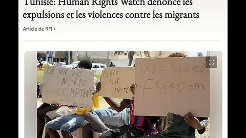 Tunisie: Human Rights Watch dénonce les expulsions et les violences contre les migrants