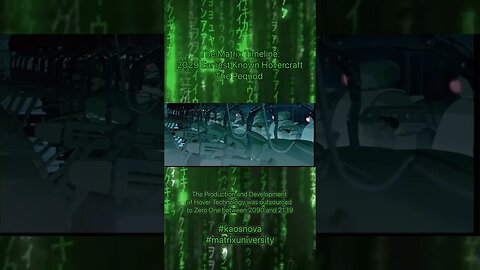 The Matrix Timeline : 2029 - The Pequod Hovercraft is Completed #kaosnova #matrixuniversity