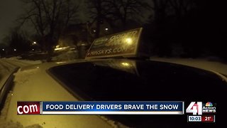Snow-filled weekend presents challenge for delivery drivers