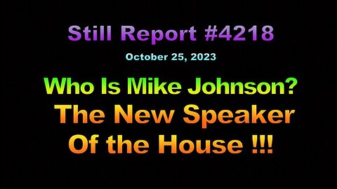 Who Is Mike Johnson - The New Speaker of the House, 4218