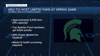 Michigan State to allow limited fans for spring game
