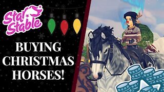 WINTER VILLAGE Shopping Spree! Buying The Fawncy, Brincle,& HEIDRUN Star Stable Quinn Ponylord