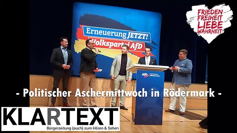 Politischer Aschermittwoch in Rödermark: Menschen bauen zu viele Mauern und zu wenig Brücken!