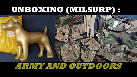 UNBOXING 177: Army and Outdoors. Pouches, Greek Lizard!, British, Austrian, belt + cover + jacket