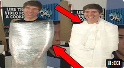 100 LAYERS OF SARAN WRAP + TOILET PAPER!!