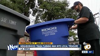 Positively San Diego: Neighborhood trash turns man into treasure