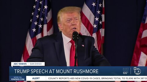 Trump gives speech at Mount Rushmore