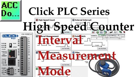 Click PLC High Speed Counter Input Interval Measurement Mode