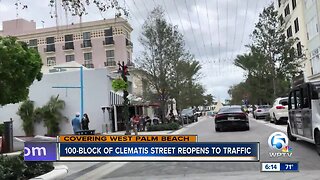 100 block of Clematis Street reopens in West Palm Beach