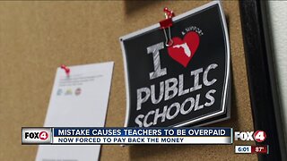 Mistake causes teachers to be overpaid