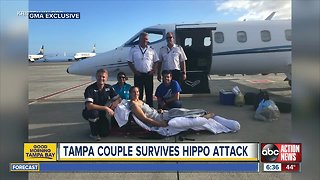Florida woman relives hippo attack: 'I didn't feel any pain'