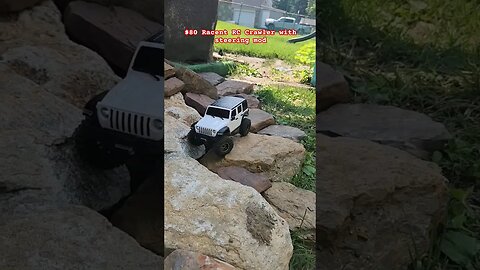 $80 Racent RC crawler with scx24 steering mods test