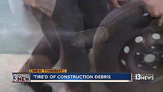 Las Vegas neighbors 'tire'd of road debris and flats