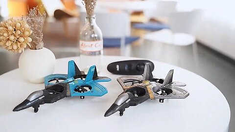 F22 Foam RC Plane with Camera 4K 360° Stunt Remote Control Aircraft Fighter