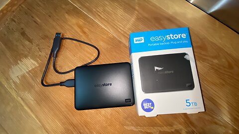 Look at @ & Unboxing WD Easystore 5TB External USB 3.0 Portable Hard Drive Black WDBAJP0050BBK-WESN