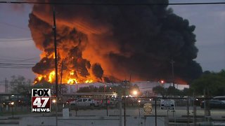 Day Four: Texas petrochemical facility continues to blanket the sky in dark smoke