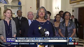 Former Baltimore Delegate Cheryl Glenn pleads guilty to wire fraud, bribery