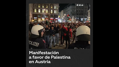 Celebran mitin a favor de Palestina en Viena pese a prohibiciones de la Policía