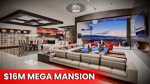 THE BIGGEST POOL WE’VE EVER SEEN! Vegas Mega Mansion Tour