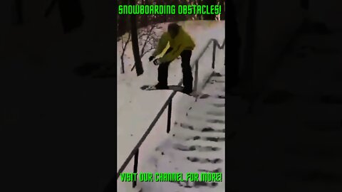 Snowboarding Obstacle Course! Amazing #Shorts #SnobardingCourse #Shorts+Snowboarding