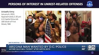 Arizona man wanted by D.C. police after involvement in Capitol riots