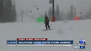 Mountains under Winter Storm Warning