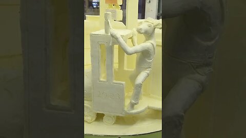 Butter Sculpture at the New York State Fair! #butter