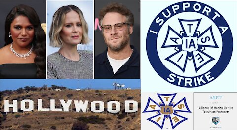 Hollywood Celebrities Show Fake Support for Hollywood Unions - Movie Crew vs. Movie Producers