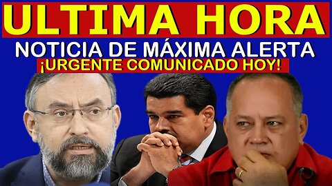 🔴HACE 5 MINUTOS! SUCEDIO HOY! NOTICIA DE MAXIMA ALERTA, URGENTE COMUNICADO - NOTICIAS VENEZUELA HOY