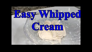 How to Make Easy Whipped Cream -- Amazin' Cookin'