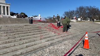 Lincoln Memorial Vandalized by Pro-Hamas Protesters