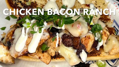 CHICKEN-BACON-RANCH SAMMICH | ALL AMERICAN COOKING #cooking #recipes #pitboss #flattop