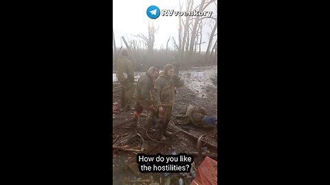 Ukrainian POW’s seem to be getting along with with the Russian soldiers in Avdeevka.