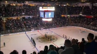 Hockey Fans Finish National Anthem After Mic Fails