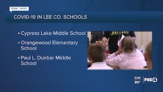COVID-19 cases in Lee Co. Schools as of September 24th
