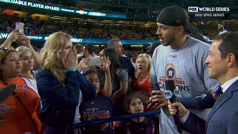 Shortstop Carlos Correa Proposes To His Girlfriend On Live TV After Winning The World Series