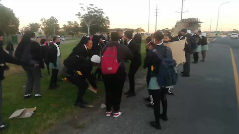 WATCH: 'Harmful' protest by Somerset West school pupils slated by education department (LtH)