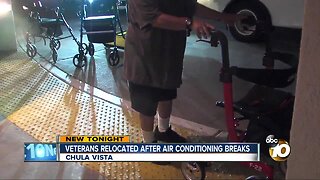 Veterans relocated after air conditioniing breaks