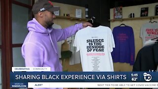 Man creates t-shirts to celebrate the black community