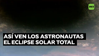 Así se vio el eclipse solar desde el espacio