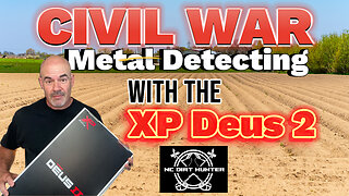 Civil War Metal Detecting with the Xp Deus 2 metal detector.