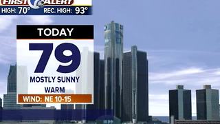Metro Detroit Forecast: Another warm and sunny day