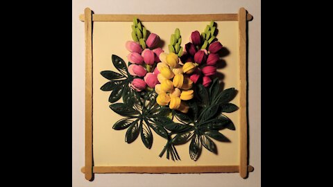 How to make lupin with quilling