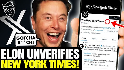 Elon RIPS Verification Check from NY Times, Labels Them FAKE NEWS 'Propaganda' | Total Humiliation🔥
